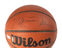 A Michael Jordan Signed Autograph Wilson Basketball (Beckett Authentication Services Letter, Upper Deck Authenticated Hologram).