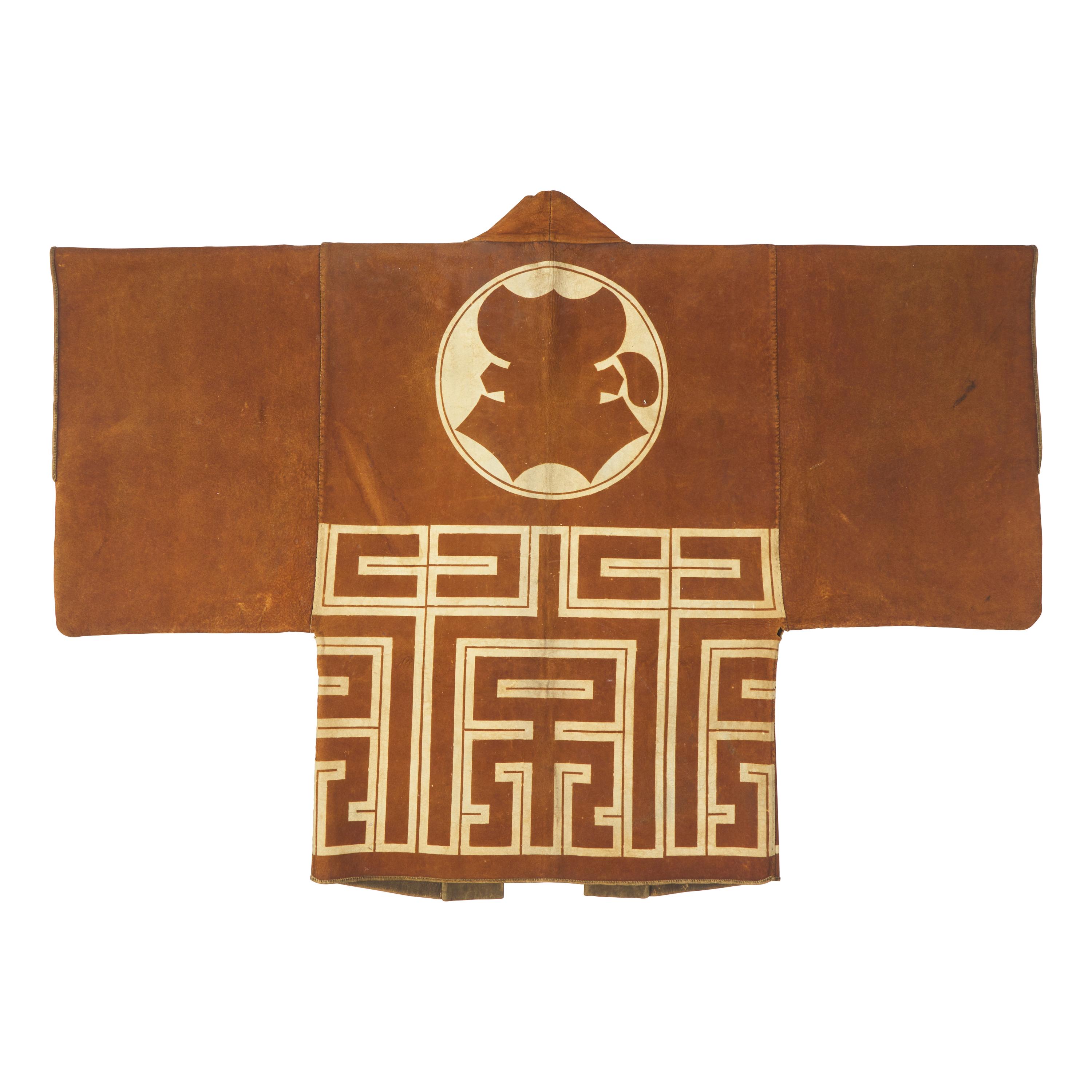A Japanese Deerskin Fireman's Jacket, 19th Century