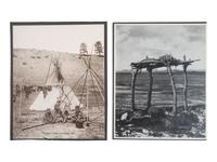 [WESTERN AMERICANA]. HUFFMAN, L.A., photog. 8 collotypes with western and Native American subjects.