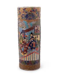 A Japanese Satsuma Umbrella Stand