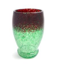 A French Mottled Glass Vase Height 8 inches.