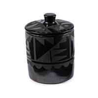 Maria Martinez (San Ildefonso, 1887-1980) — Blackware Pottery Lidded Container 1923-1925