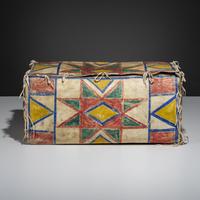Sioux Painted Parfleche Trunk