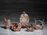 Isleta Polychrome Figural Pottery