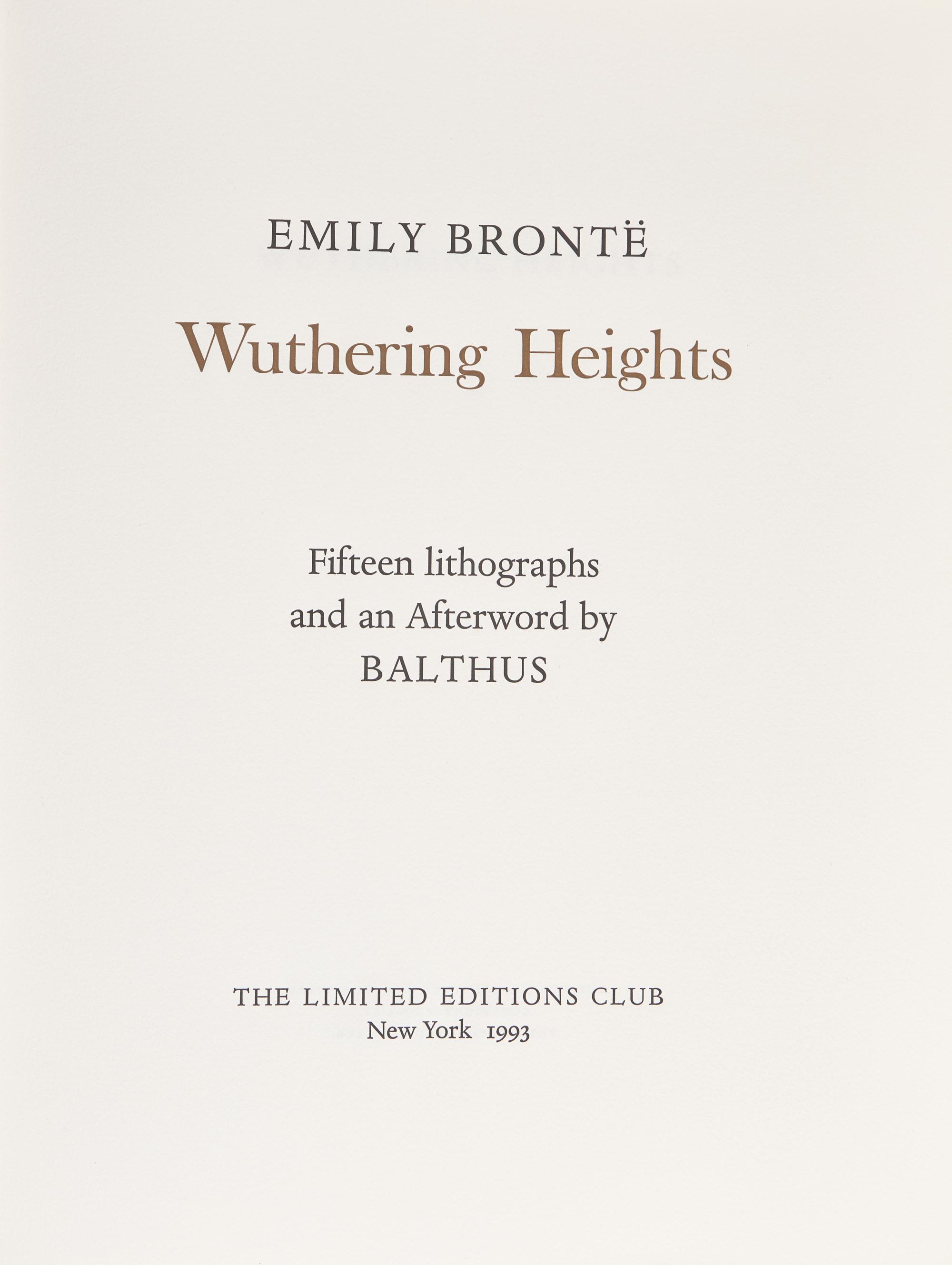 [Limited Editions Club] Bronte, Emily. Wuthering Heights