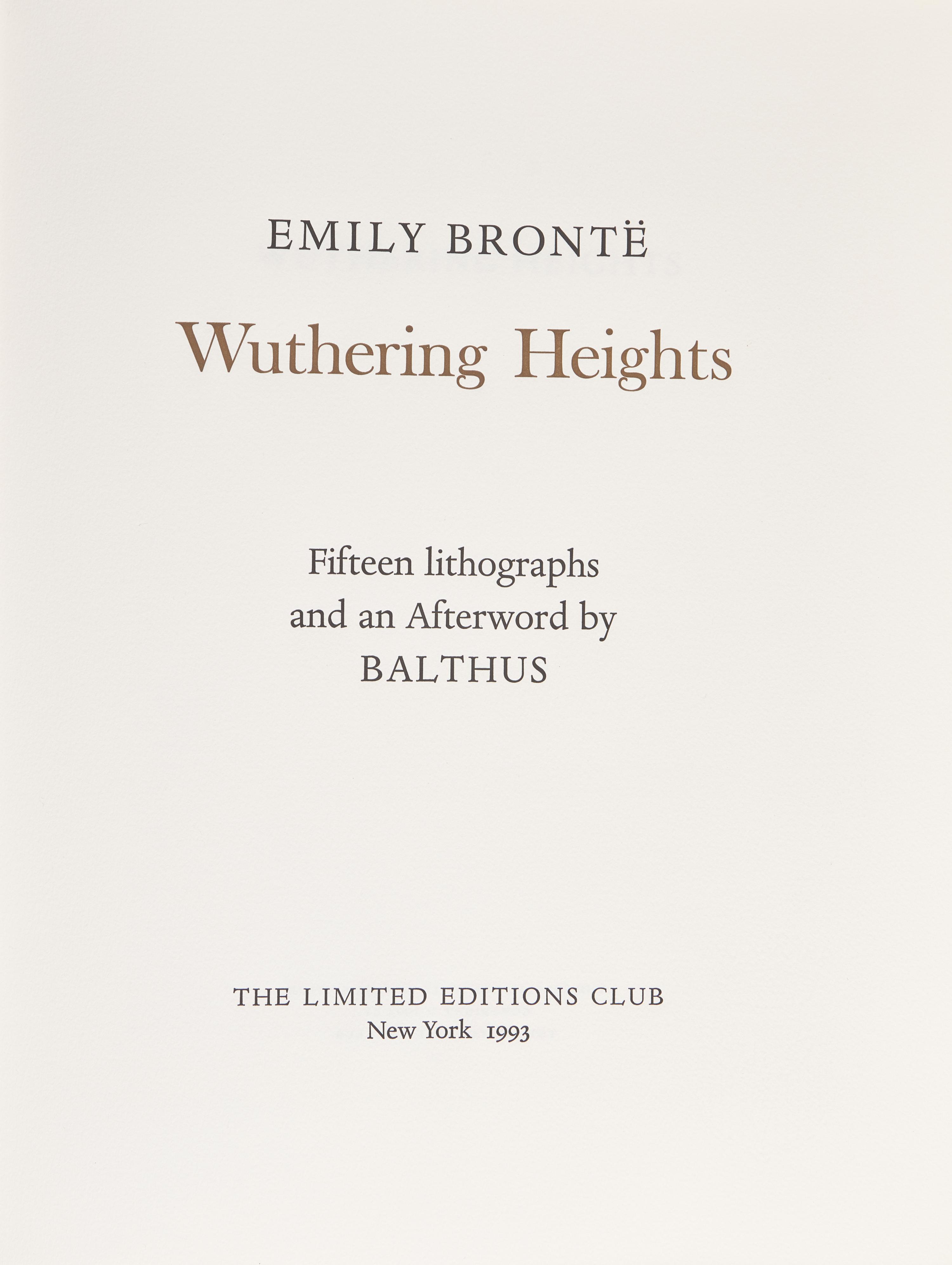[Limited Editions Club] Bronte, Emily. Wuthering Heights