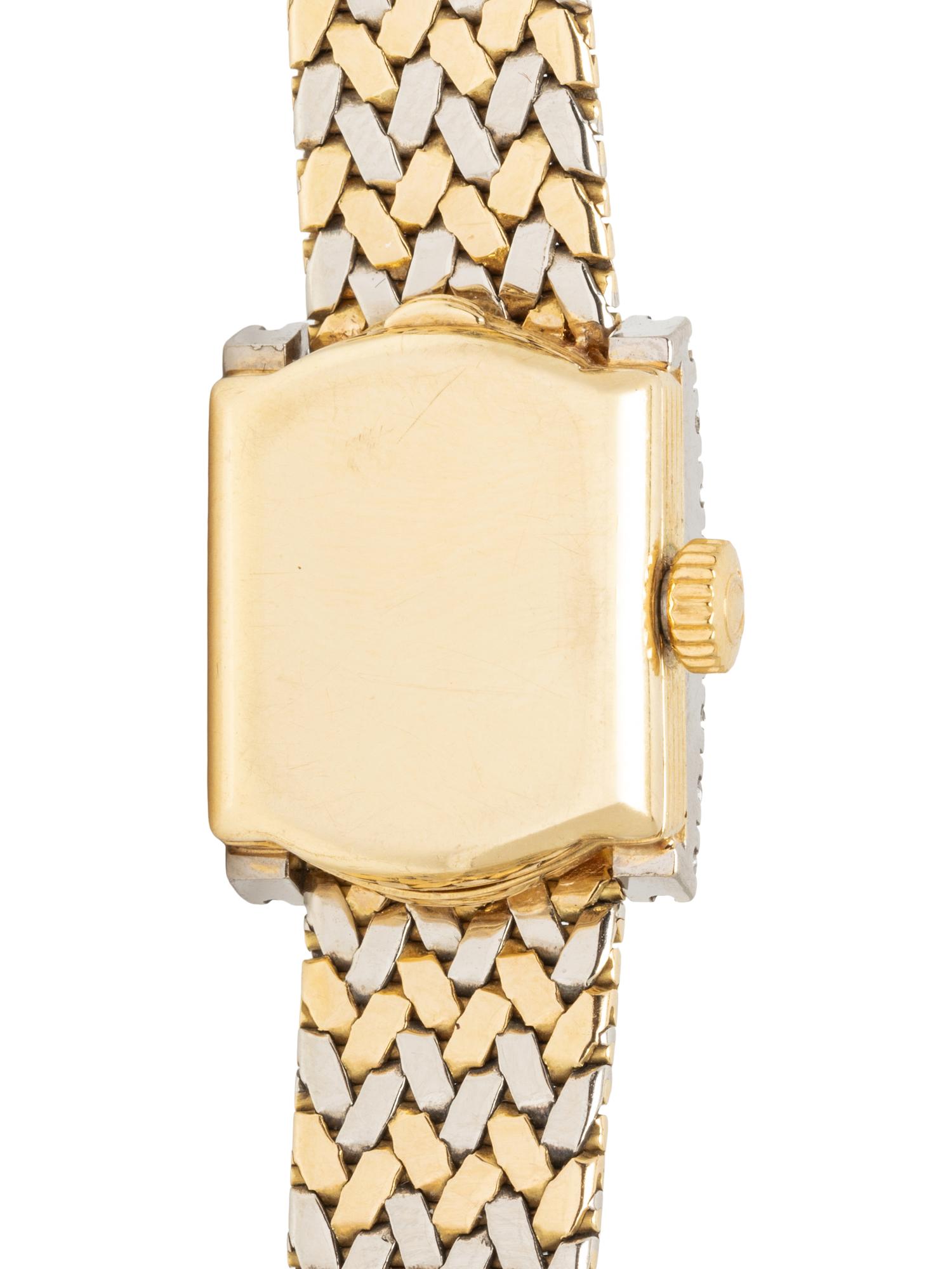 OMEGA, 18K BICOLOR GOLD AND DIAMOND WATCH