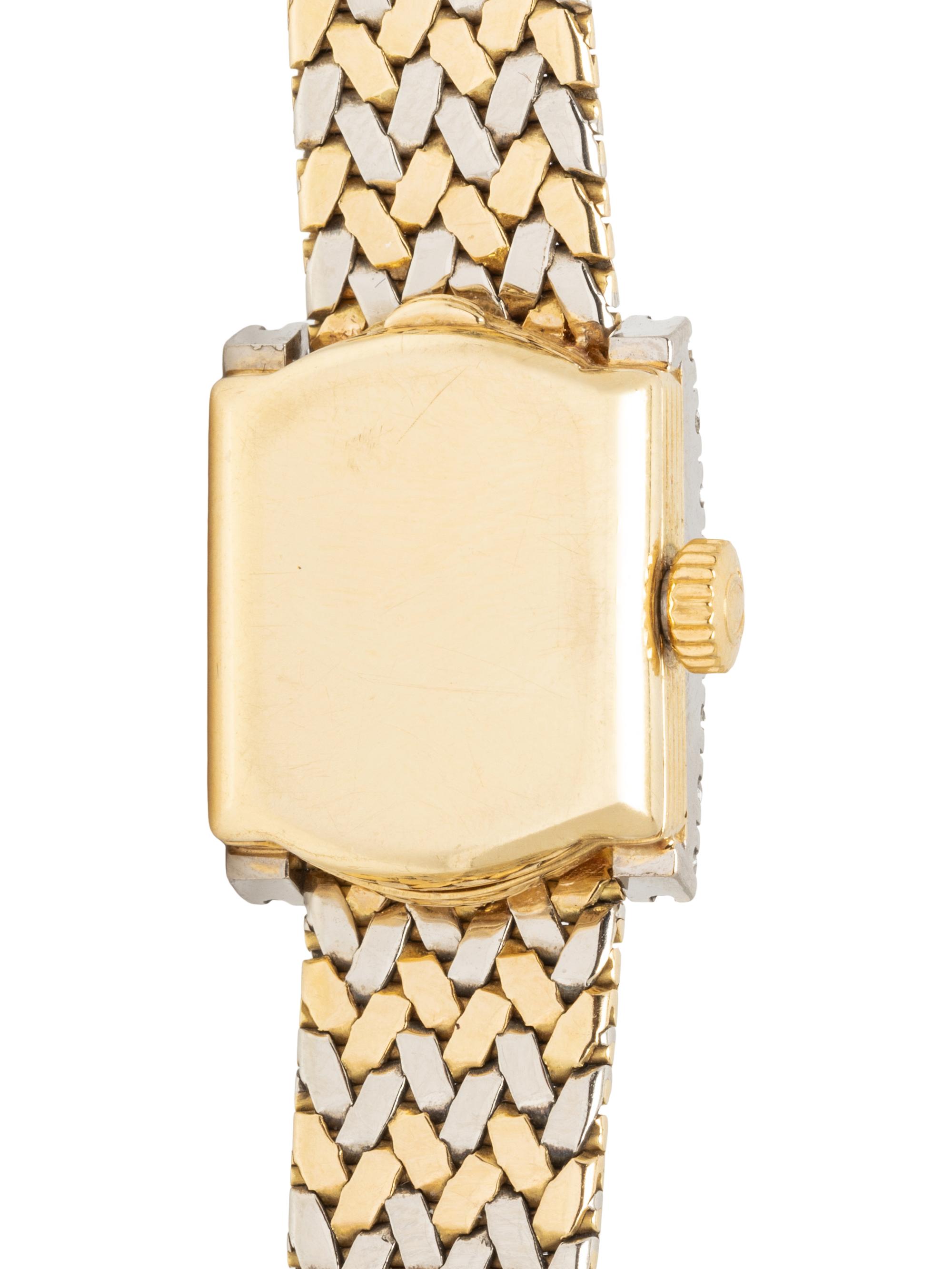 OMEGA, 18K BICOLOR GOLD AND DIAMOND WATCH
