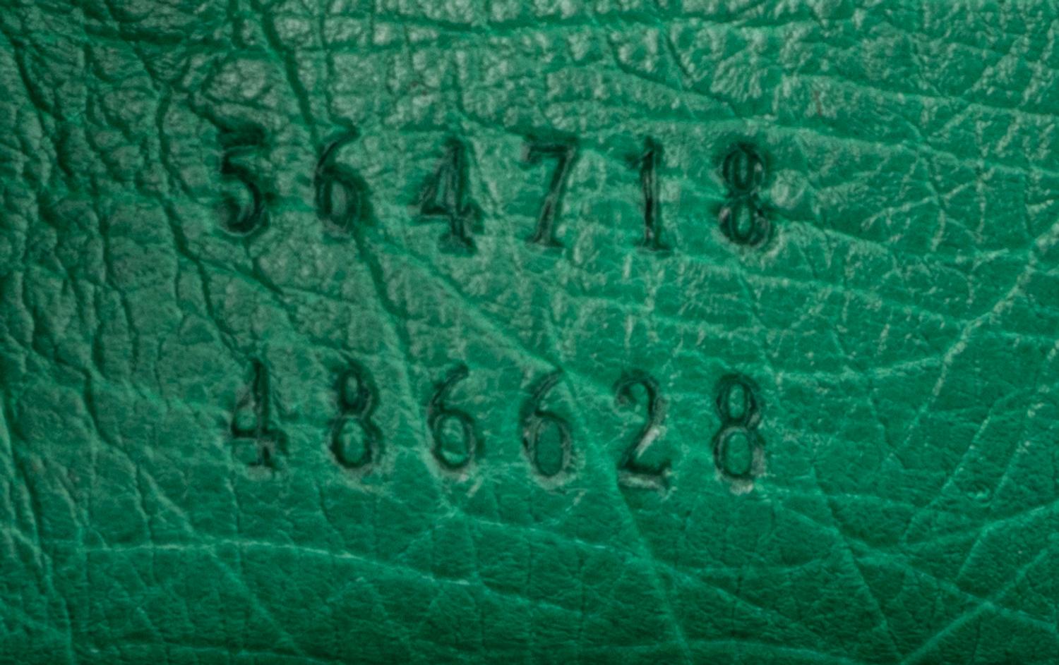 Gucci Zumi Green Ostrich Bag, 2019