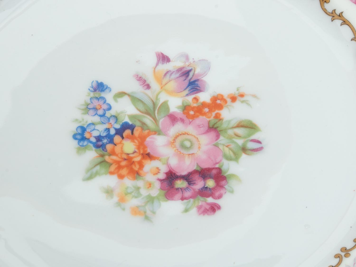 A Group of Five Imari Palette Porcelain Plates, together with Three English Plates