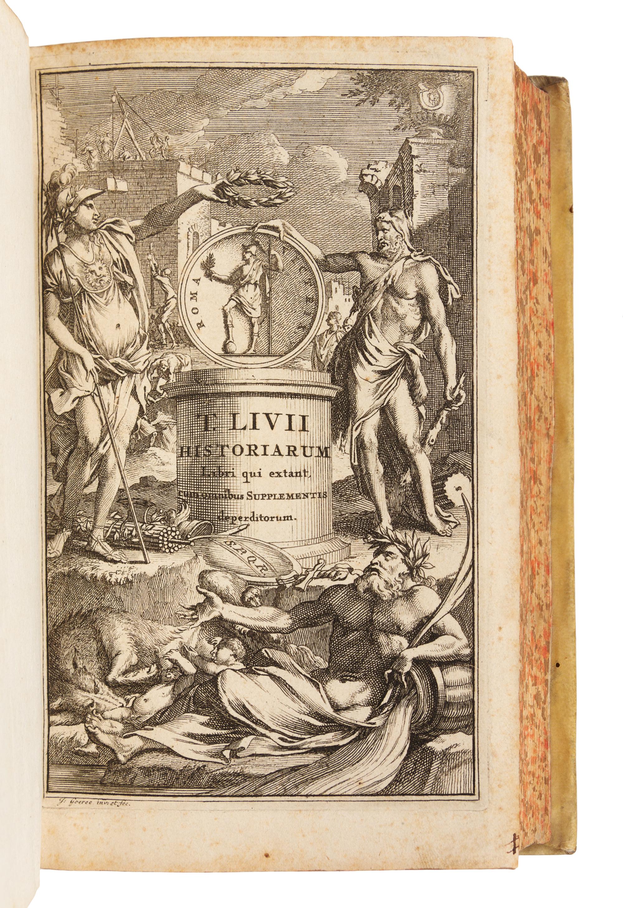 LIVIUS, Titus (59 B.C.-17 A.D.). Historiarum quod extat, cum integris Joannis Freinshemii supplementis. Amsterdam and Utrecht, 1710.