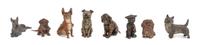 Eight Austrian Cold Painted Bronze Figures Height of tallest 2 1/2 inches. — FIRST HALF 20TH CENTURY