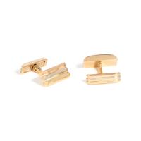 CARTIER, TRICOLOR GOLD 'TRINITY' CUFFLINKS