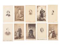 [Civil War] Group of 25 Carte de Visites Collected by Dr. Mary Walker, incl. Possible view of Union nurse Nellie M. Chase