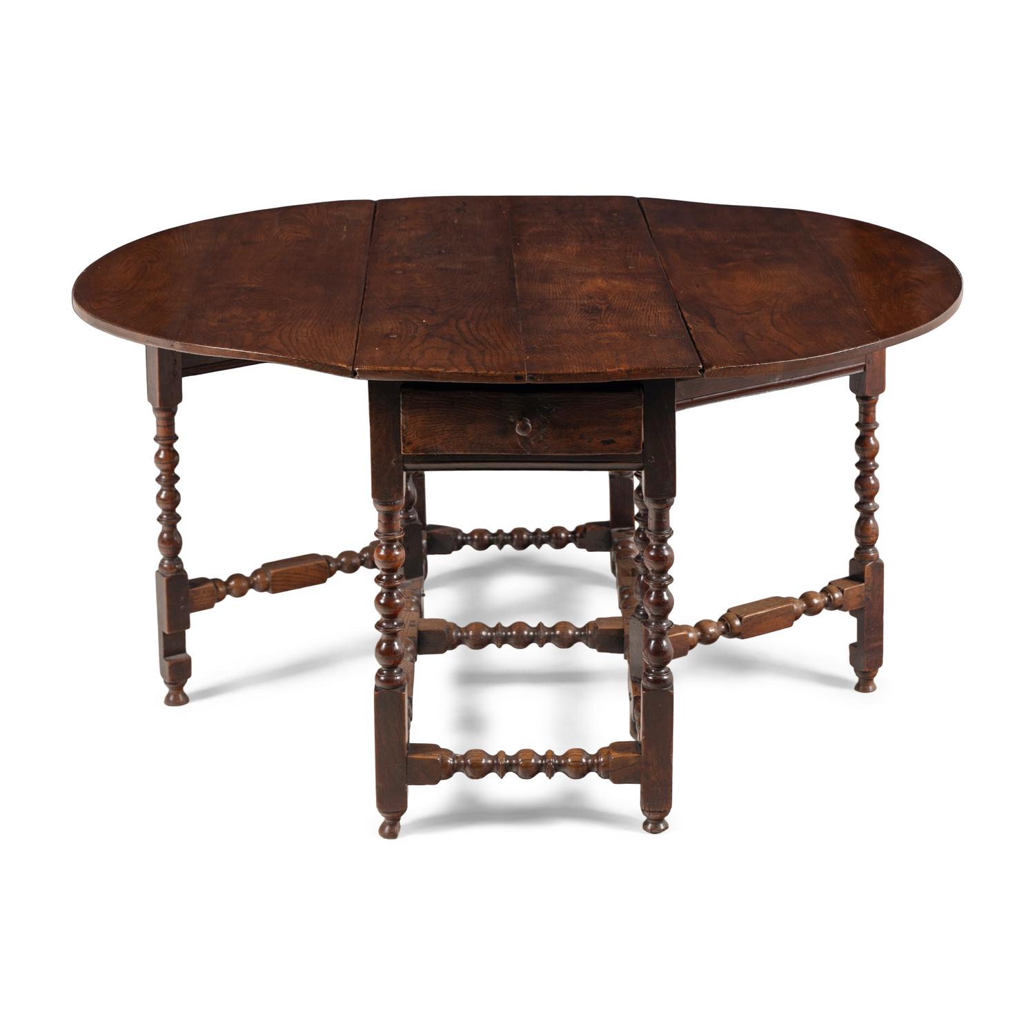 An English Oak Dropleaf Table