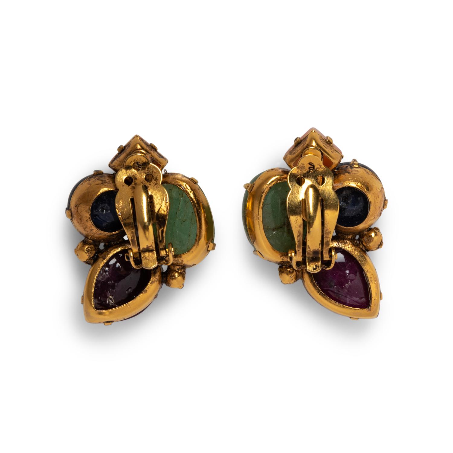 Iradj Moini Ear Clips and Necklace