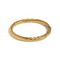 YELLOW GOLD BANGLE BRACELET