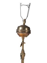 A Victorian Gilt-Bronze Floor Lamp