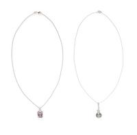TAHITIAN CULTURED PEARL NECKLACE AND AMETHYST NECKLACE