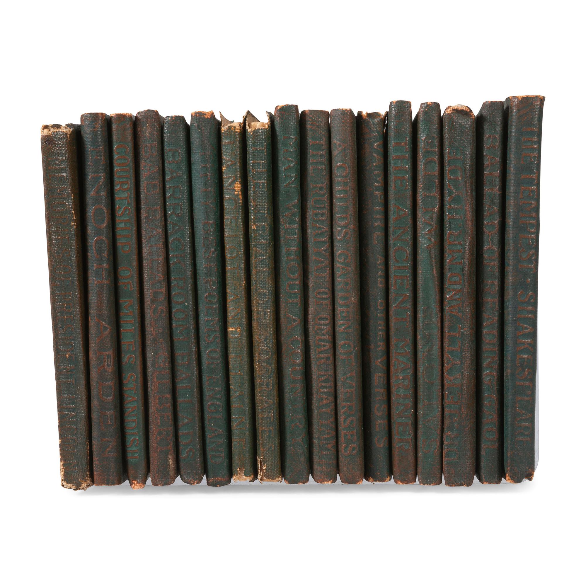 A Little Leather Library Book Set of Twenty Six
