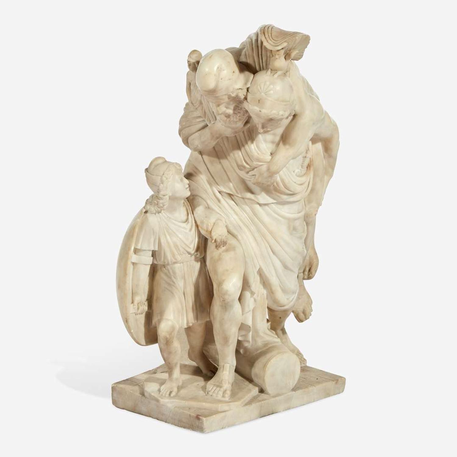 After the Antique, 'Aeneas Carrying his Father Anchises and Ascanius' Italian, late 19th century