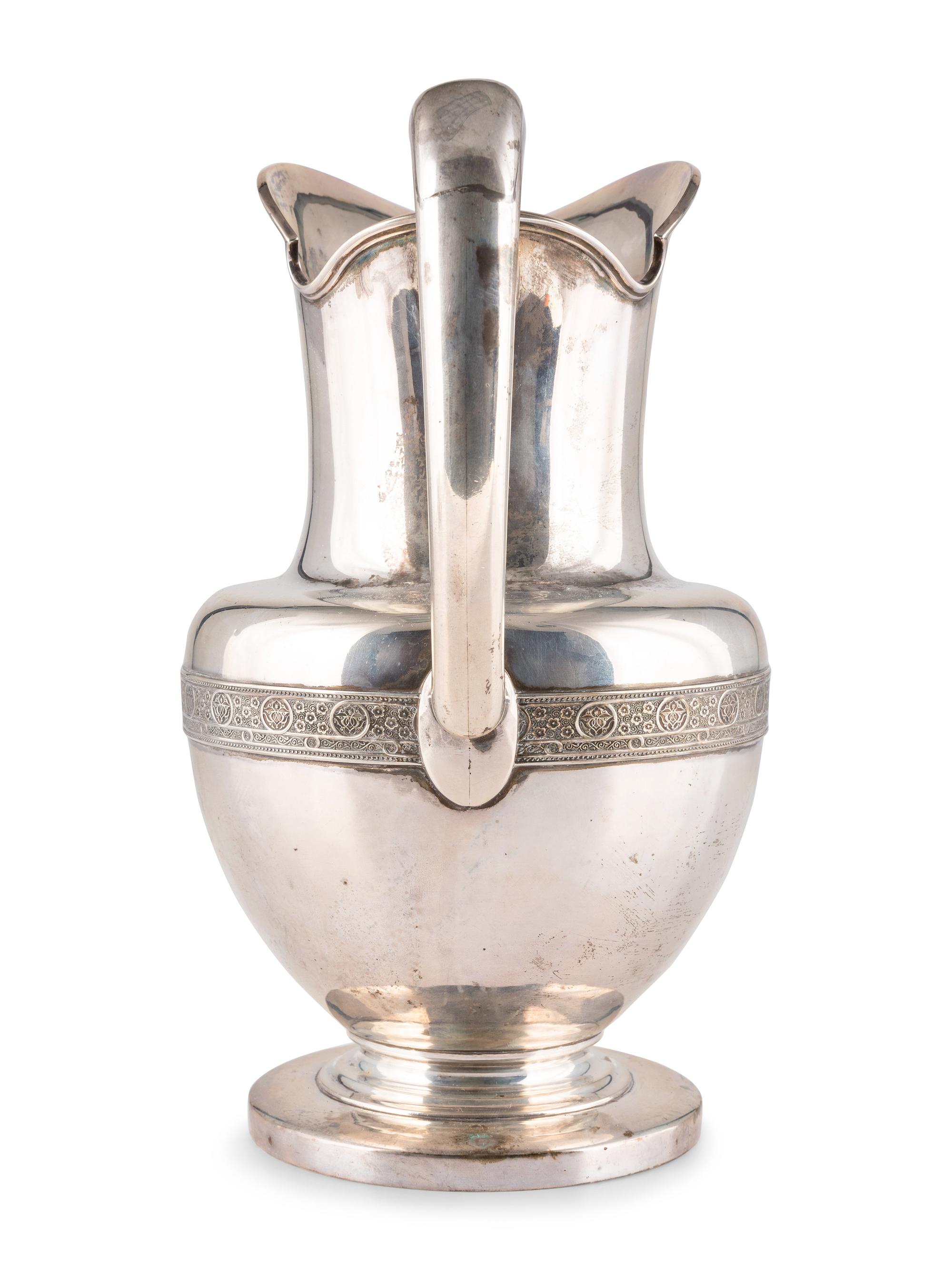 An American Silver Water Pitcher