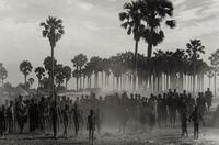 Sebastião Salgado (born 1944) The population of the cattle camp of Kenya walk toward the polio vaccinators as soon as they arrive, Maper Payem area, Rumbek District, Southern Sudan, 2001