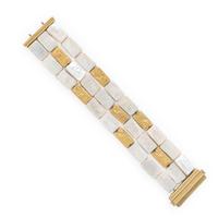 Yvel, Square Cultured Pearls and Yellow Gold Bracelet
