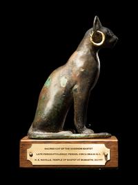 An Egyptian Bronze Cat