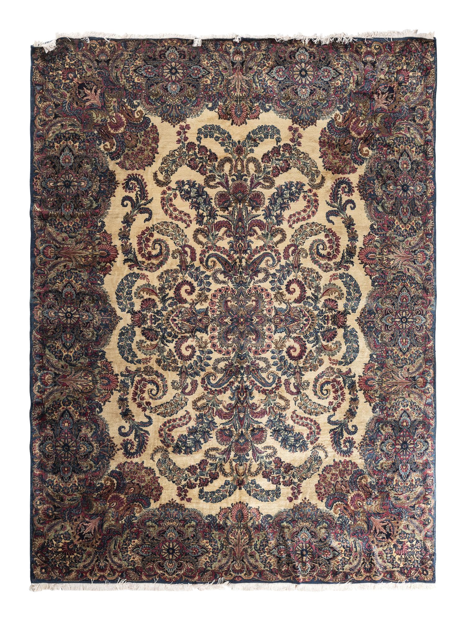 A Kirman Wool Rug
