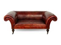 A George Smith Leather Sofa