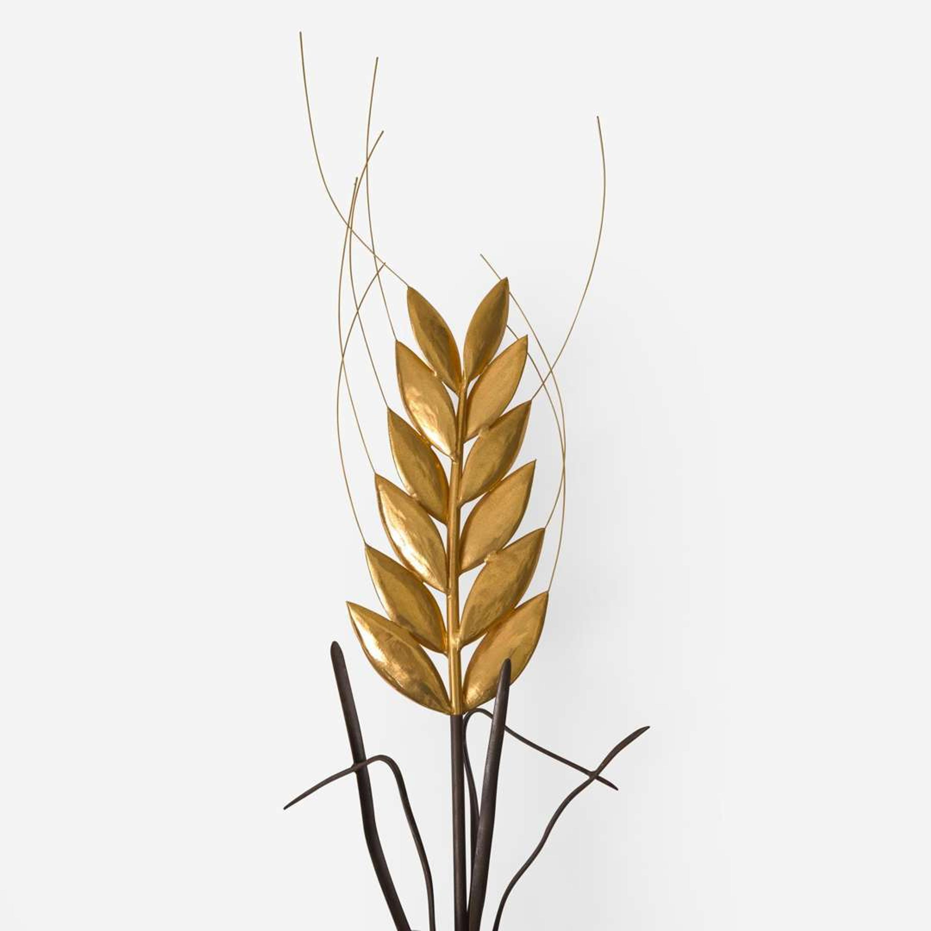 Gary Griffin (American, b. 1945) Gilt and Wrought Iron Wheat Sculpture, USA, 1989