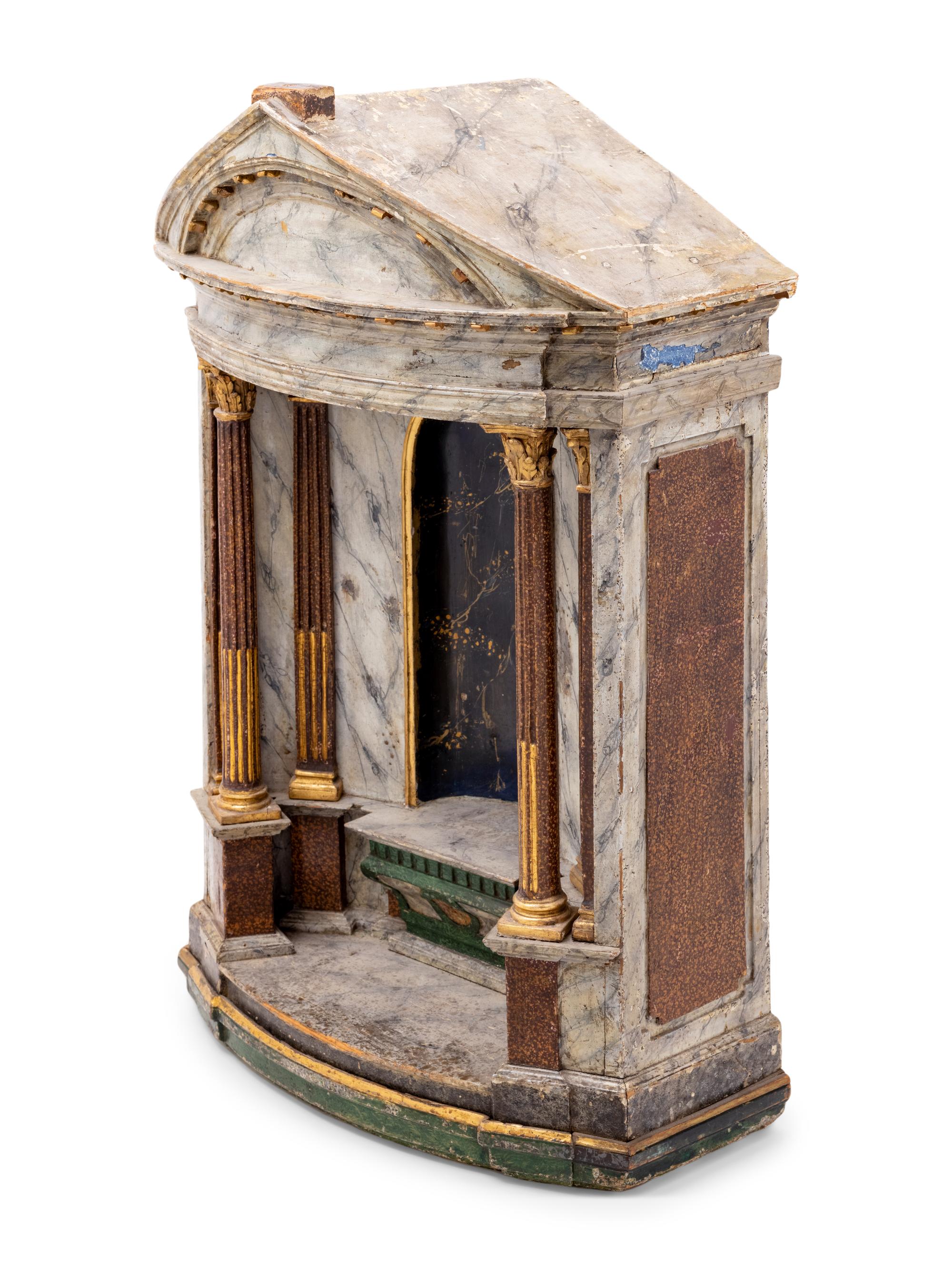 A Painted Architectural Shrine