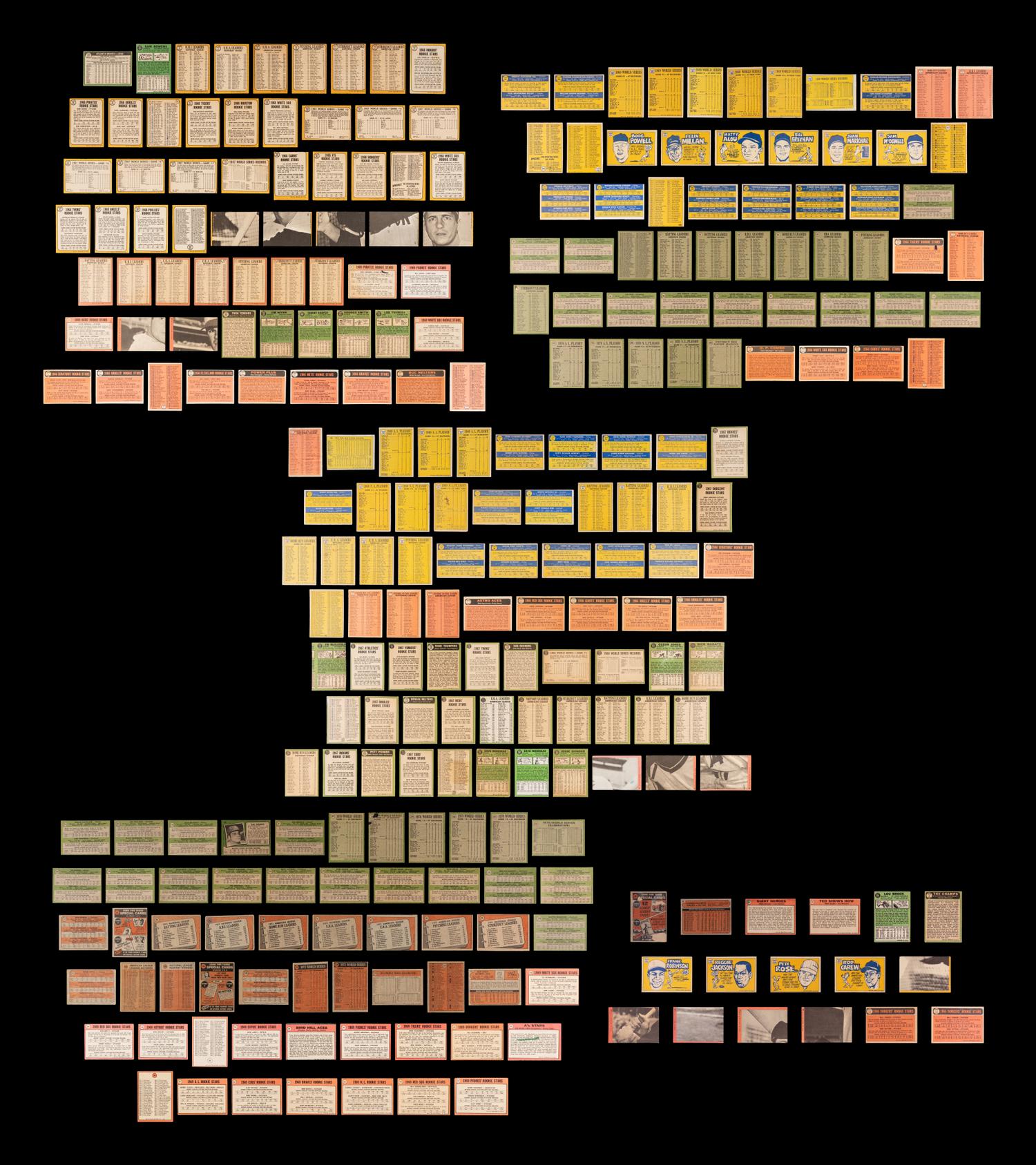 A Large Group of Over 2,600 Assorted 1960s-80s Topps Baseball Cards