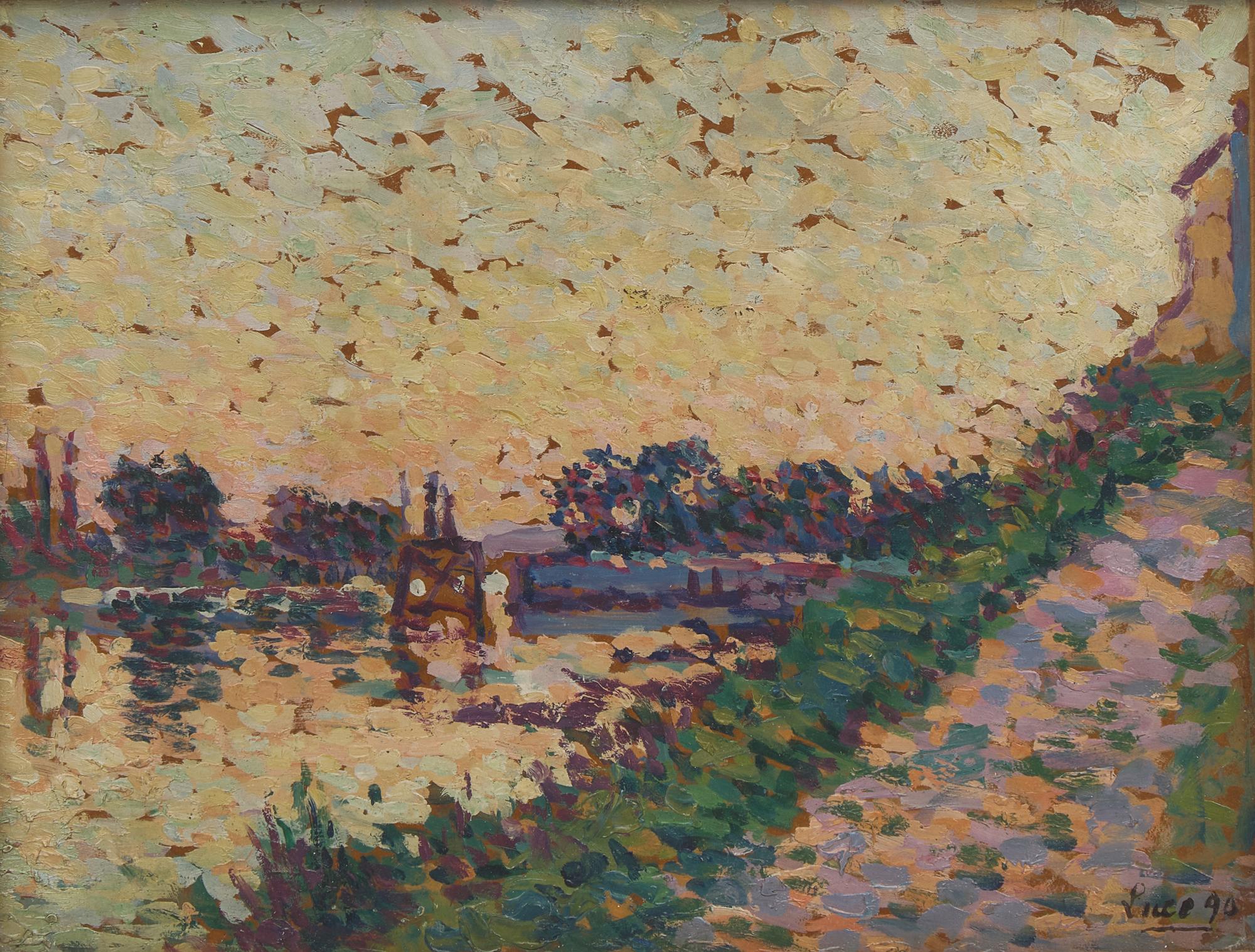 Maximilien Luce (French, 1858-1941) — La Seine à Herblay , 1890