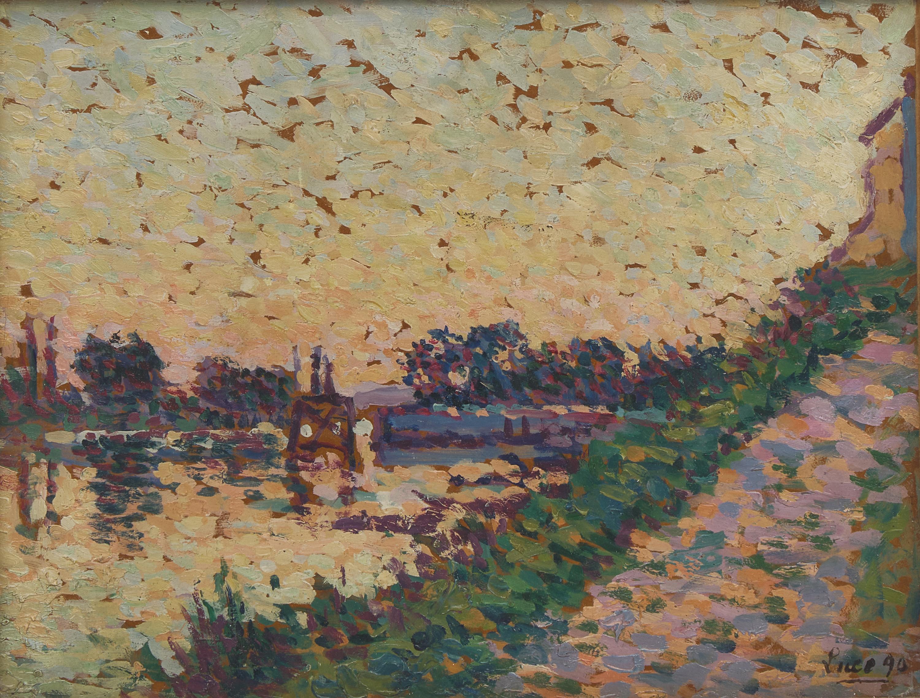 Maximilien Luce (French, 1858-1941) — La Seine à Herblay , 1890