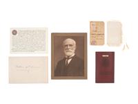 [NEW YORK]. Archive related to Walter M. Aikman incl. program and formal invitation to the "Opening Ceremonies of the New York and Brooklyn Bridge." New York: Tiffany & Co., [1883].