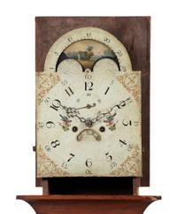 A Chippendale Cherrywood Tall Case Clock