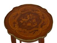 Two Marquetry Side Tables