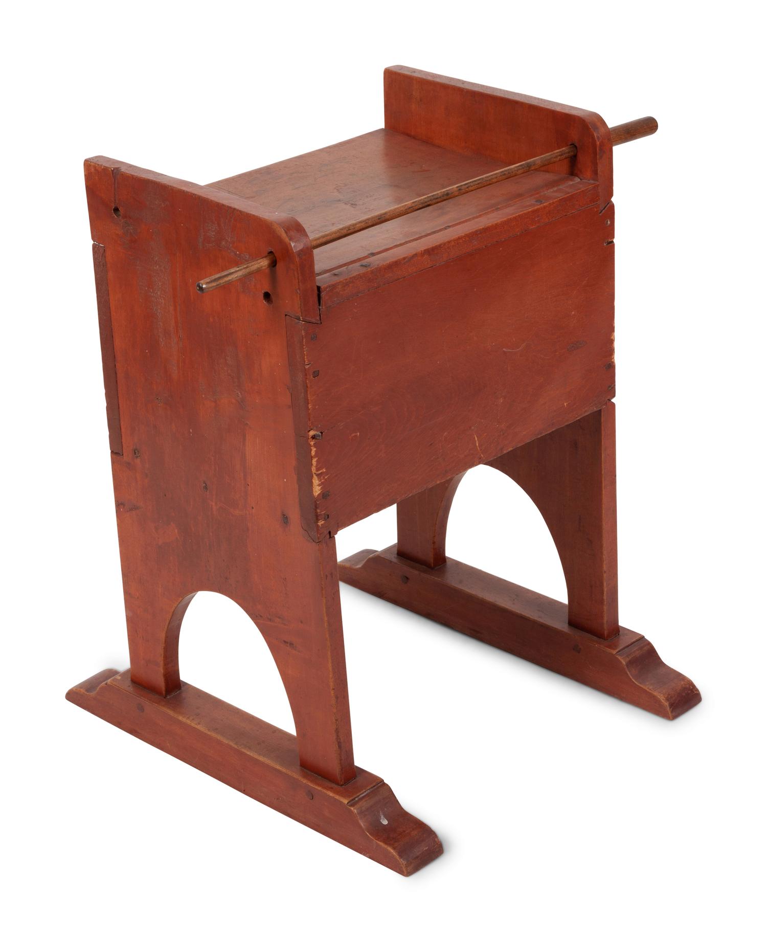 A Country Pine Top Hutch Table