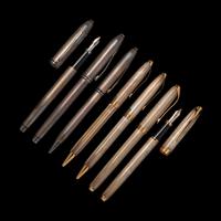 A Group of Seven Cross Sterling Silver Writing Instruments