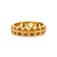 JANE BOHAN, YELLOW GOLD AND PERIDOT RING