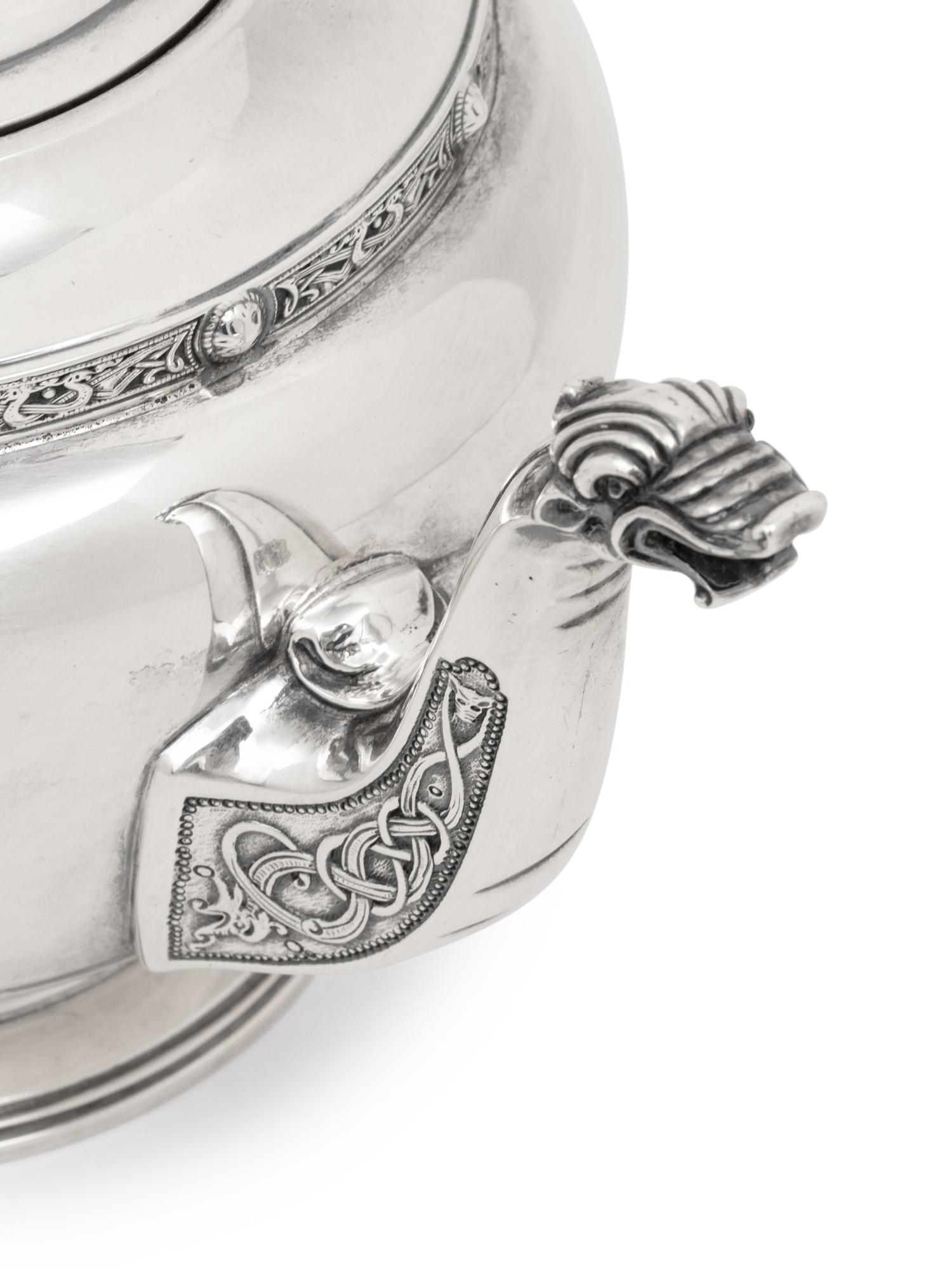 An English Silver Four-Piece Tea and Coffee Service