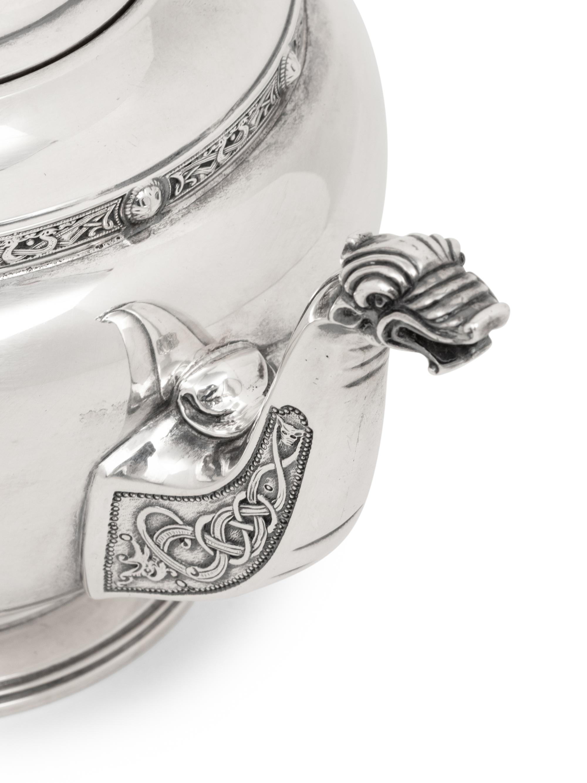 An English Silver Four-Piece Tea and Coffee Service
