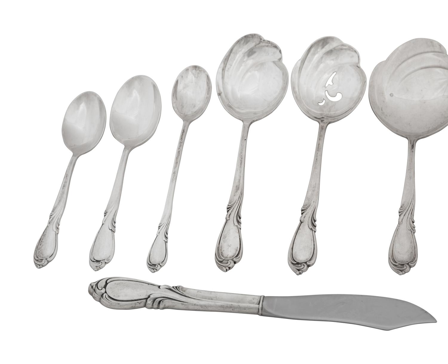An American Silver Flatware Service