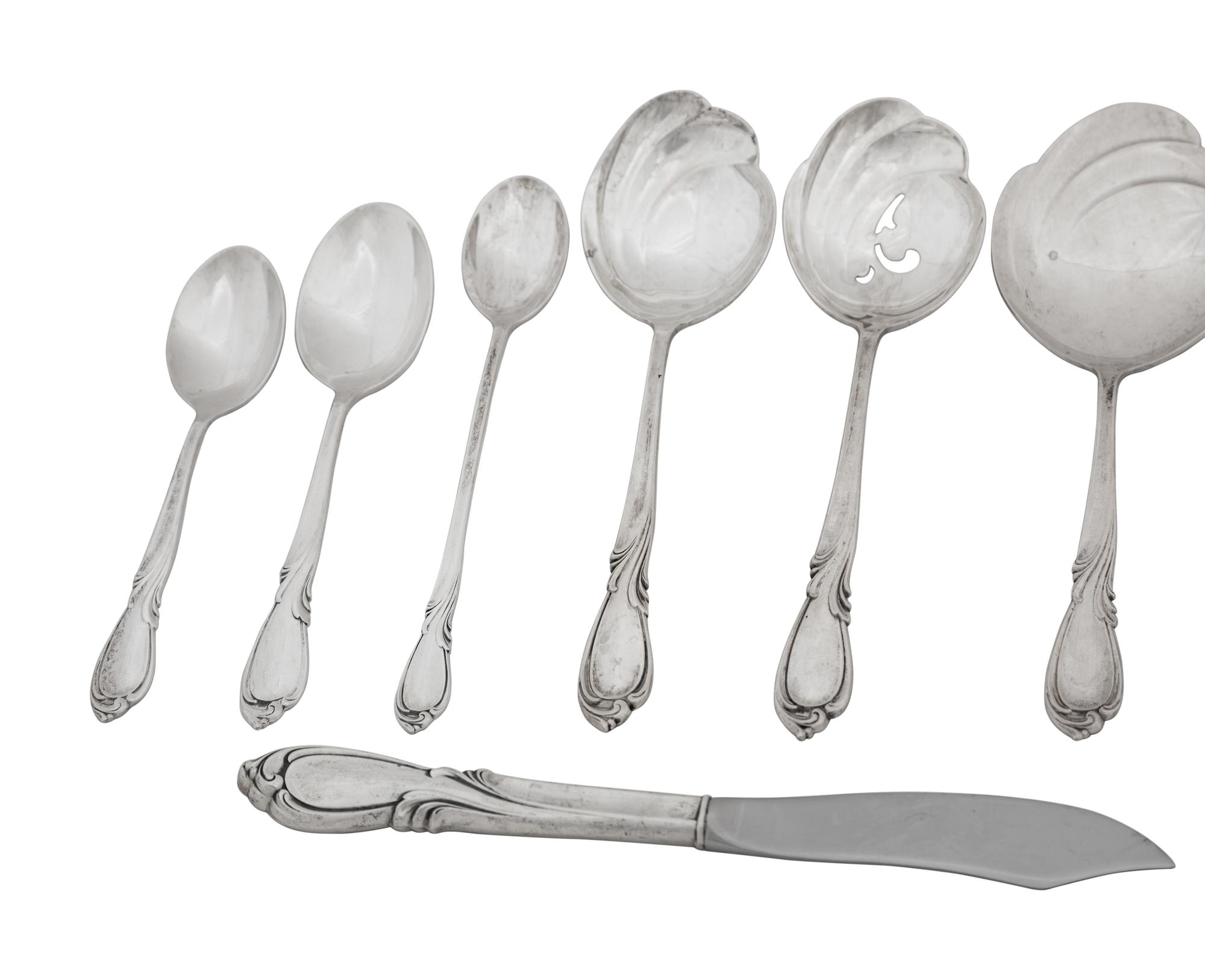 An American Silver Flatware Service