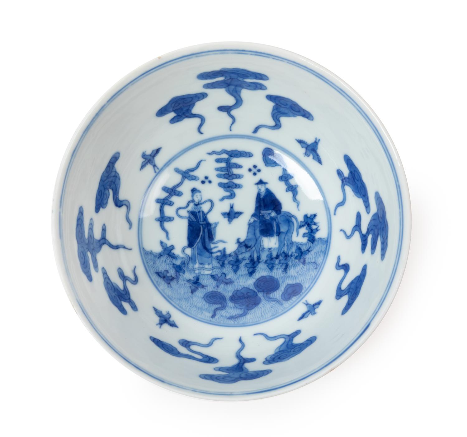 A Ruby-Ground Famille Rose Sgraffiato Porcelain Bowl