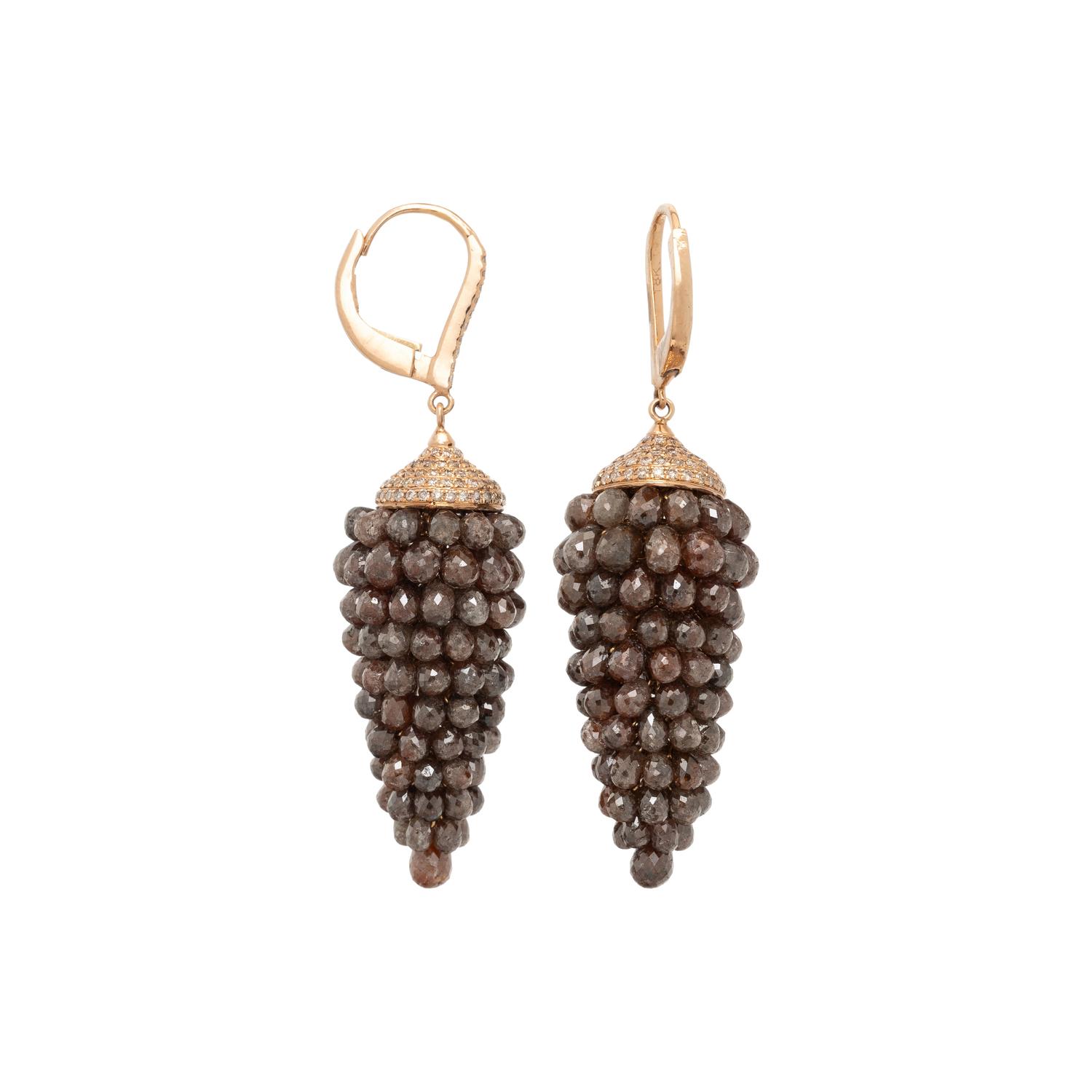 GOLD AND DIAMOND EARRINGS