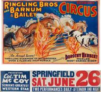 Ringling Brothers and Barnum & Bailey Circus Poster, Featuring Dorothy Herbert