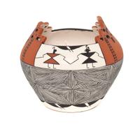 Dorothy Sanchez (active 1990 to present), Acoma Height 4 x diameter 5 inches.